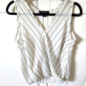 ATMOSPHERE Black and white stripped blouse, Size 8